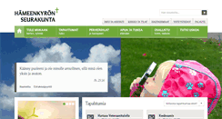 Desktop Screenshot of hameenkyronseurakunta.fi